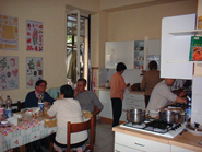 A cozinha da Casa de Acolhida São Protaso.