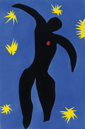 Henri Matisse. <em> Ícaro</em>, em <em>Jazz</em>, 1947.
