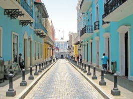 O centro histórico Viejo San Juan, em Porto Rico.