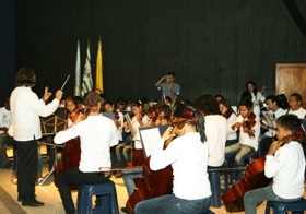 O concerto da Orquestra Sinfônica Jovem.