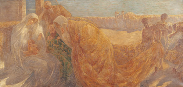 Gaetano Previati, <em>Adoração dos Magos</em>, 1892. Milão, Pinacoteca de Brera. (Foto: Getty Images)