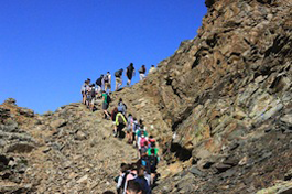 Um passeio durante as férias.