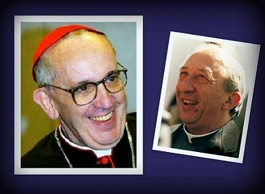 Da esquerda, Jorge Mario Bergoglio e Dom Giussani.