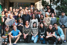 A comunidade de CL em Taipei com pe. Stefano Alberto.