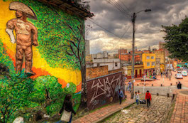 Um bairro de Bogotá.